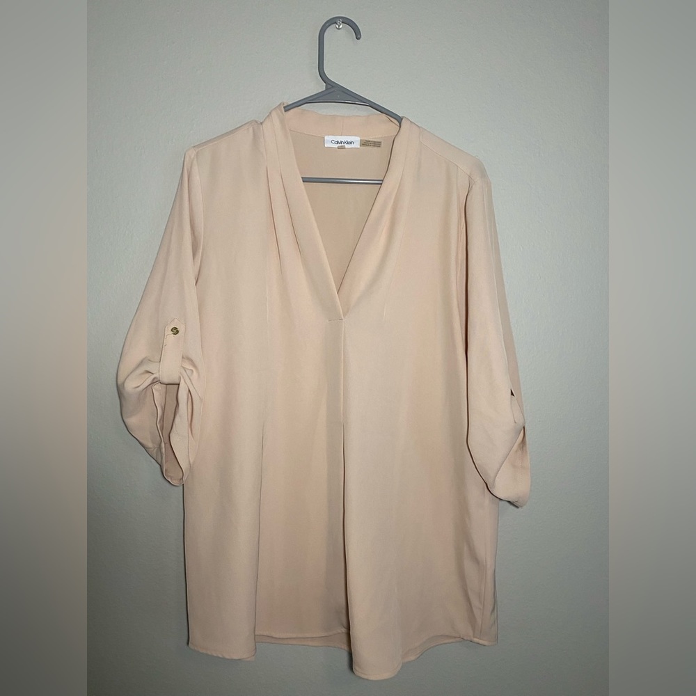 Calvin Klein light pink business shirt